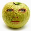 Wrinkled apple, concept ageing, dry skin