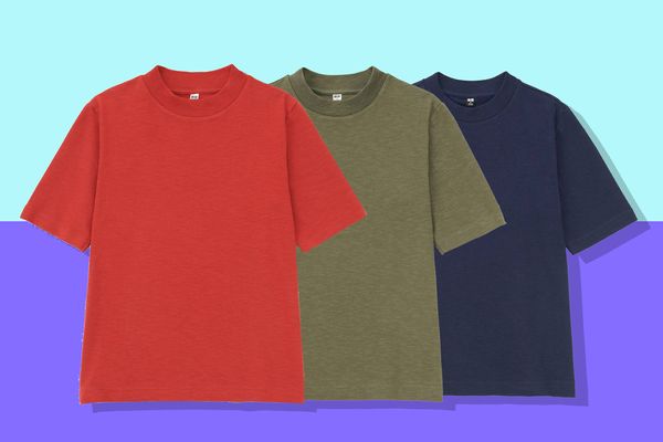 Women’s Slub High-Neck Short-Sleeve T-Shirt