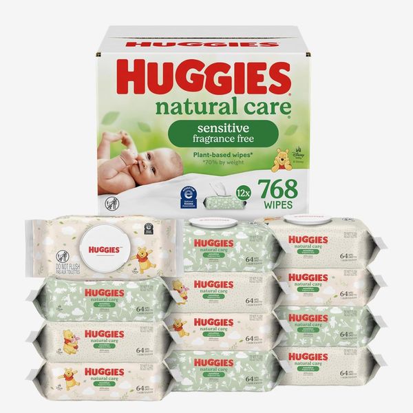 Huggies Natural Care Sensitive Baby Diaper Wipes (12-Pack)