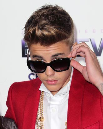 Singer Justin Bieber attends the premiere of Open Road Films' 