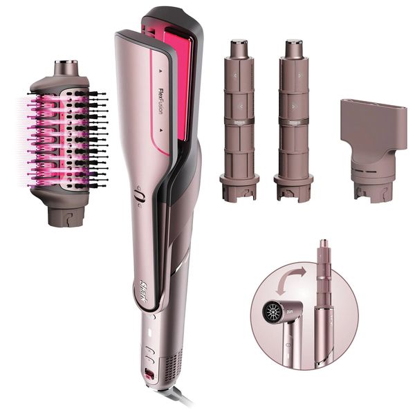 Shark FlexFusion 5 in 1 Air Styler Straightener + Brush Set