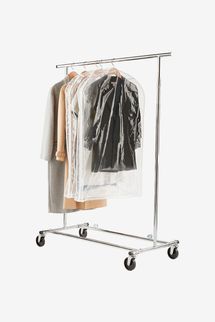The Container Store Chrome Metal Collapsible Folding Rack