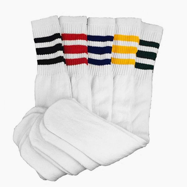 Dream Field Mens Classic Multi Striped Sports Tube Socks