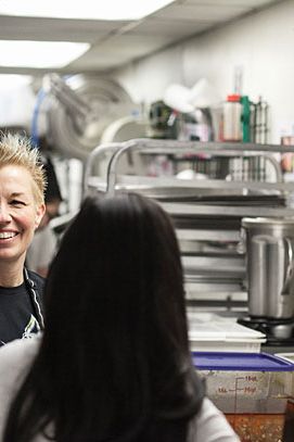 Contestant Elizabeth Falkner (Krescendo) was all smiles.