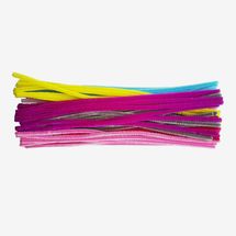 Premier Stationery Crafty Bitz Pipe Cleaner - Neon Chenille (Pack of 42)