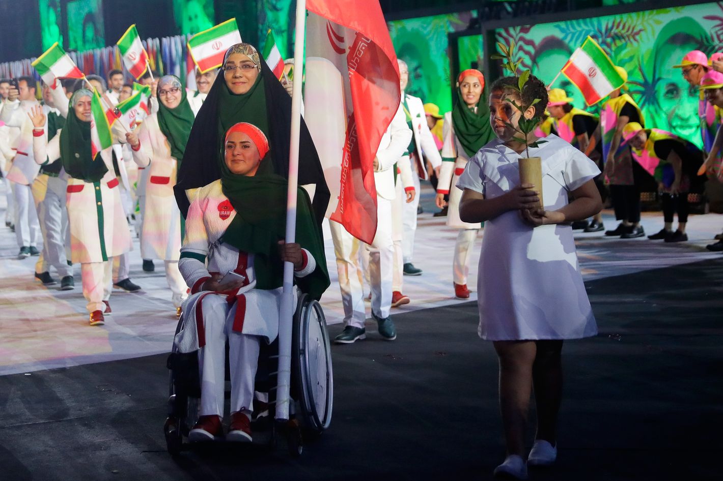 Iran's Flag-Bearer Is a Female Paralympic Archer