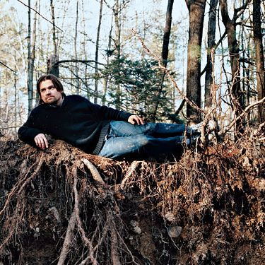 Somer, on a pile of bespoke twigs.