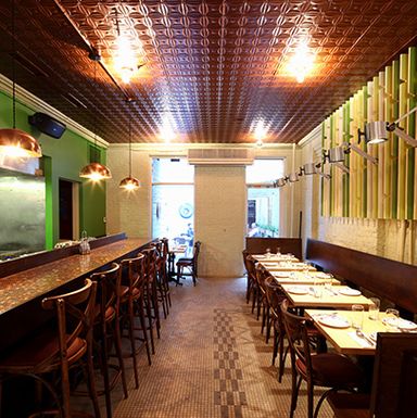 The dining room's gotten quite a makeover since it was Falai.