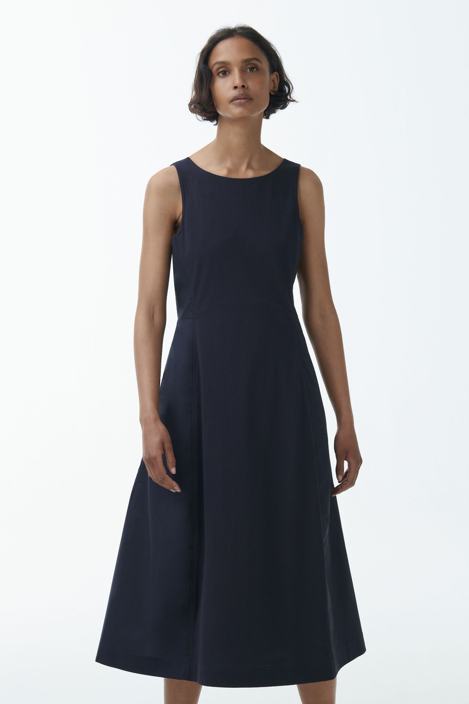 Cos Sleeveless Cotton Midi Fit and Flare Dress Review 2020 | The Strategist