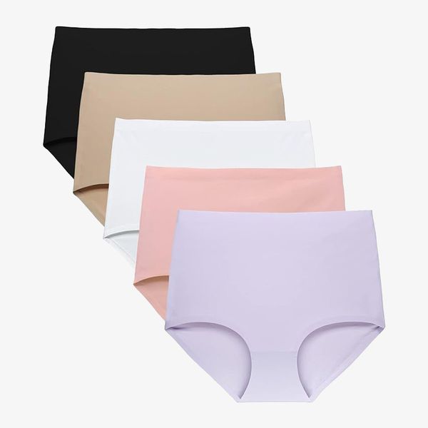 FallSweet No-Show Seamless High Waist Briefs - Pack of 5