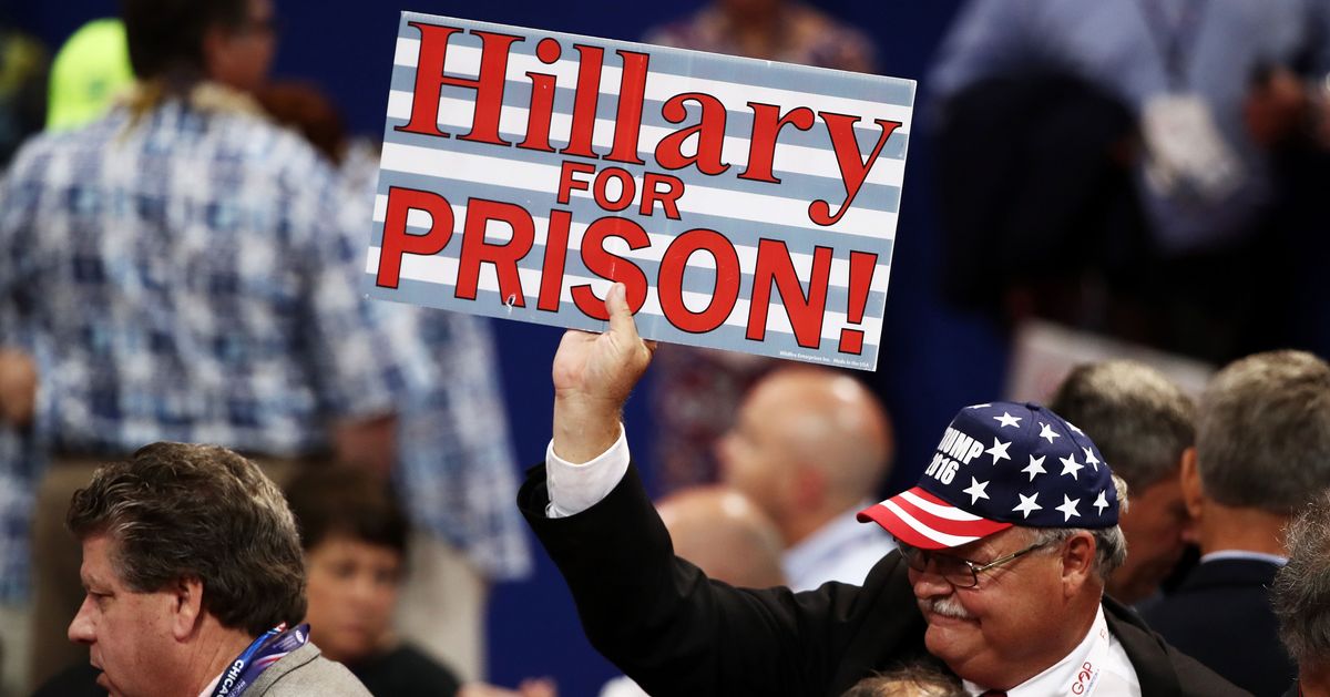Anti-Clinton Deplorable decal Put Hillary In Jail Prison time sticker 