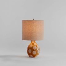 Crate & Kids Dot Tuscan Yellow Ceramic Kids Table Lamp