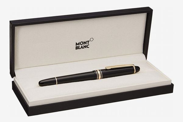 Mont Blanc 145-Meisterstuck Classique Gold Fountain Pen, Medium Nib