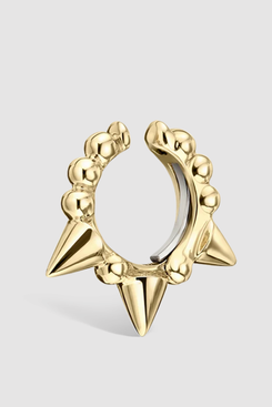 Maria Tash Granulated Triple Short Spike Tash Cuff Earring