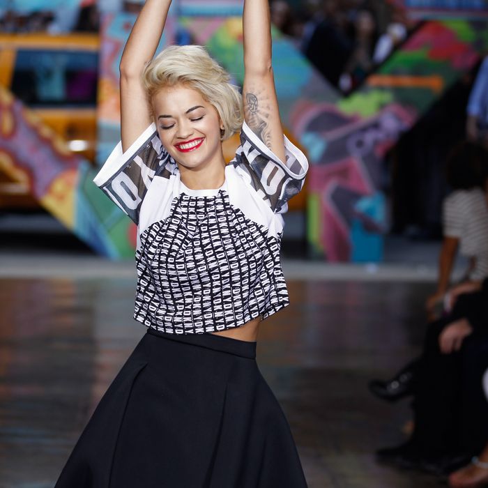 Rita Ora at DKNY.