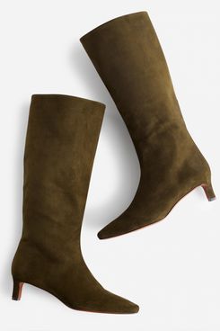 Madewell The Dimes Kitten-Heel Knee Boot