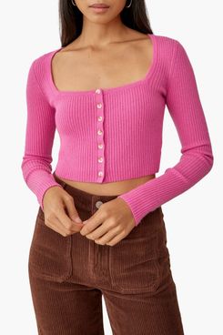 Reformation Cashmere Crop Cardigan