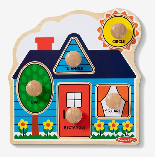 Melissa & Doug First Shapes Jumbo Peg Puzzle