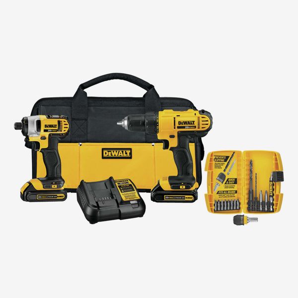 DeWalt 20V MAX Kit de destornillador de impacto y taladro compacto inalámbrico cepillado de 2 herramientas