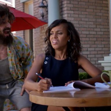 Funny story: This was actually a very hard scene to shoot. See, Kerry Washington hasn't smelled something bad since at least high school. How did they get the shot? They said, "Remember the last time you were forced to speak with a non-famous person."