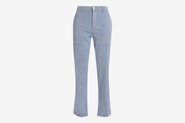 James Perse Cotton-Blend Straight-Leg Pants