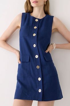J.Crew Button-Front Shift Dress