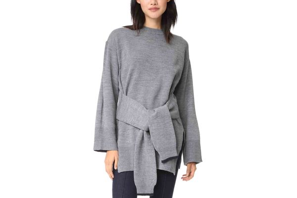 J.O.A. Tie-Front Sweater