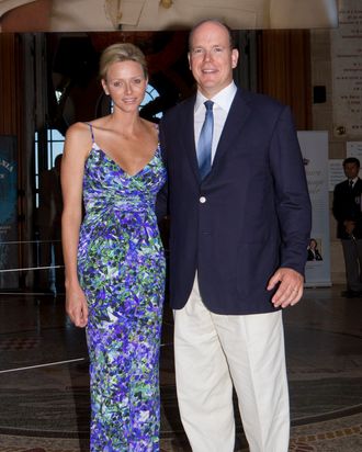 Charlene with husband Prince Albert II