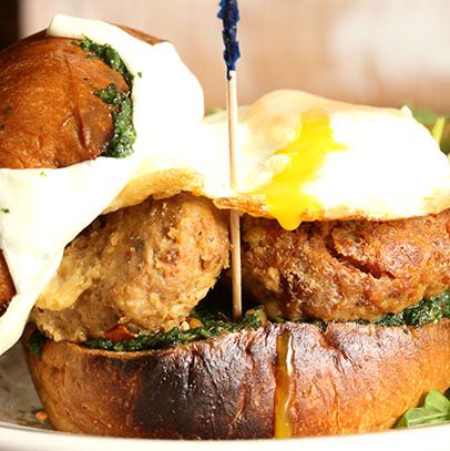 Chicken Pesto Meatball Smash With Family Jewels