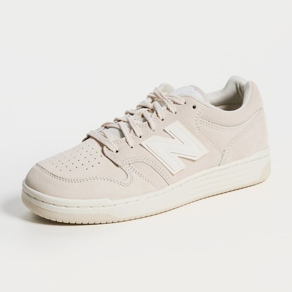 New Balance 480 Unisex Sneakers - Beige/White