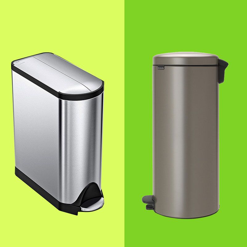 WHITE 15 Litre Metal Steel Dustbin Waste Bin Storage Kitchen Home Top Choice