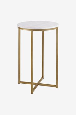 Saracina Home 16” X Base Glam Round Side Table