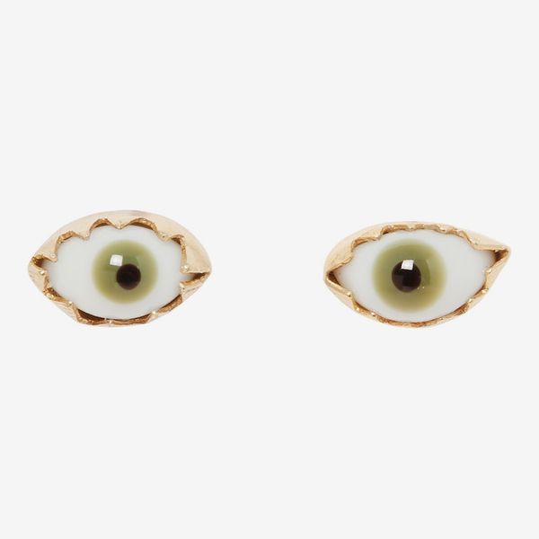 Grainne Morton Green Eye Studs