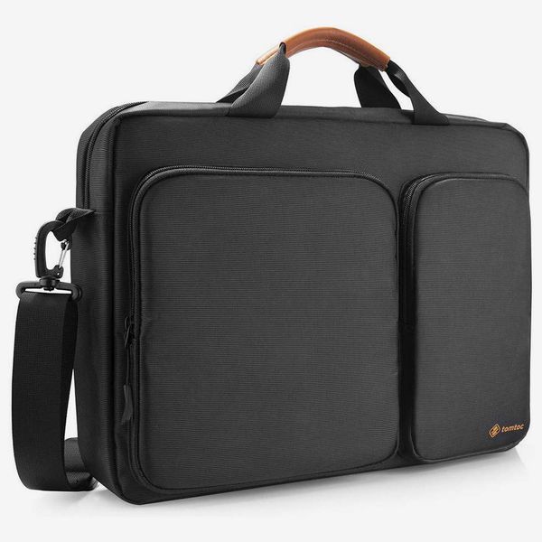 tomtoc Travel Messenger Bag with Protective Laptop Compartment
