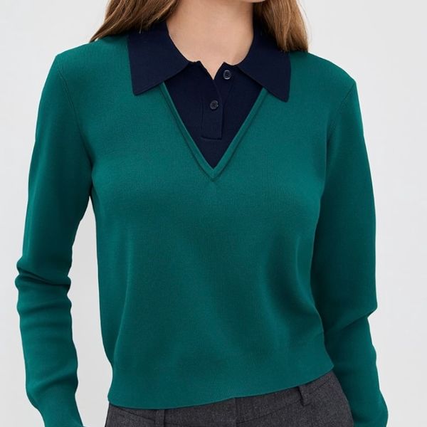 Le Bop Trompe L'oeil Layered Polo