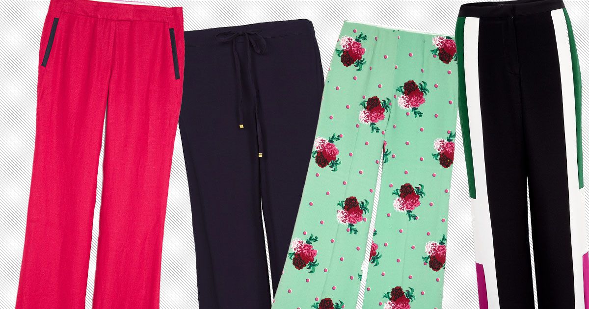 flattering wide leg trousers