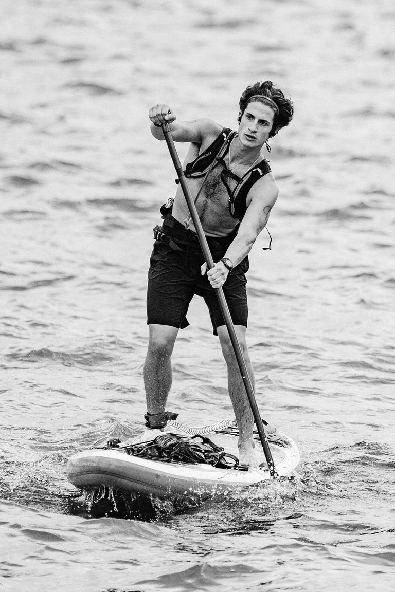 Jack Schlossberg Paddled Around Manhattan for Charity