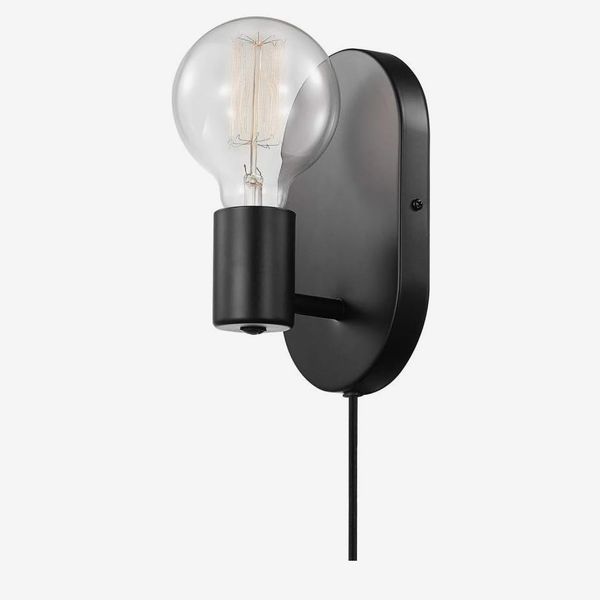 Globe Electric 1-Light Plug-in or Hardwire Wall Sconce