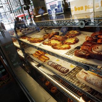 An Au Bon Pain store displays pastries July 01, 2008 in New York City. 