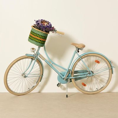 Turquoise best sale bike basket