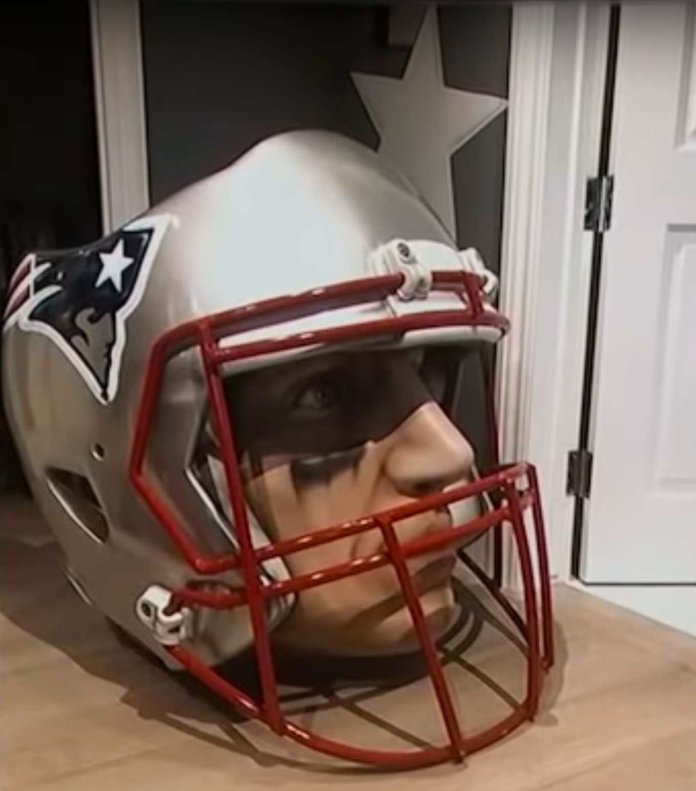 Custom Tom Brady New England Patriots Football Helmet – Football