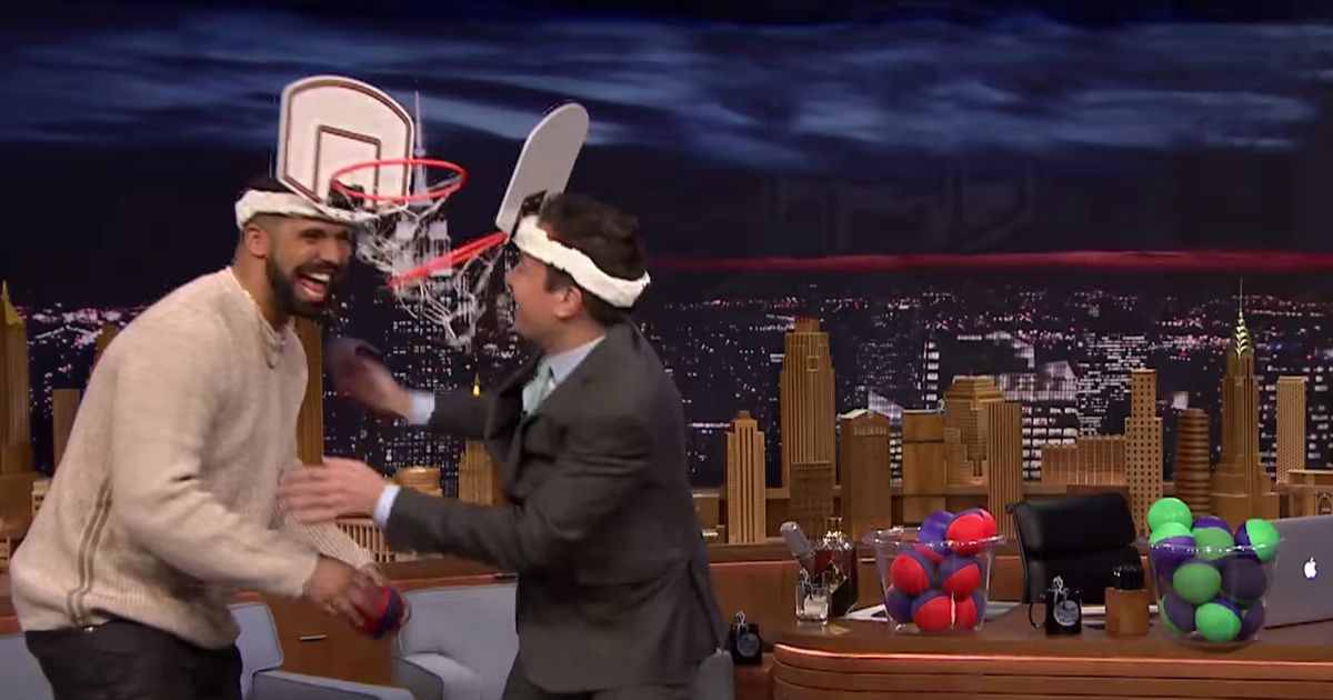 Drake and MiniDrake Got Way Too Into a Game of ‘Faceketball’ With