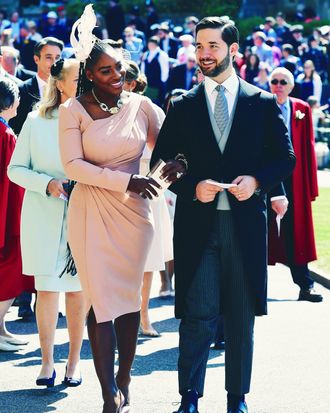 Serena Williams and Alexis Ohanian.