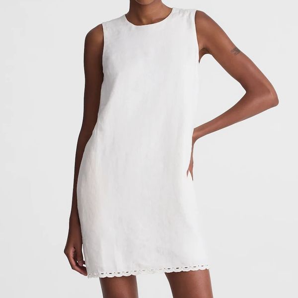 Madewell Mini Shift Dress in 100% Linen