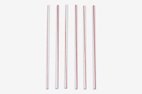 Tessaro Set-Of-Six Two-Tone Glass Straws