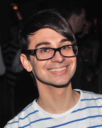 NEW YORK, NY - SEPTEMBER 10: Designer Christian Siriano attends Christian Siriano's Spring Summer Collection 2012 after party at The VAULT at Pfaff's on September 10, 2011 in New York City. (Photo by Henry S. Dziekan III/Getty Images for Slate)