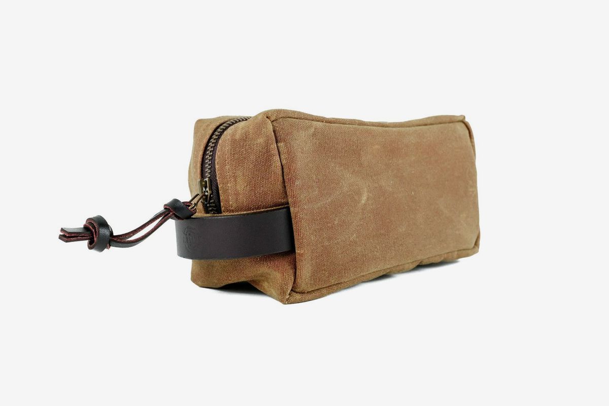 small leather dopp kit