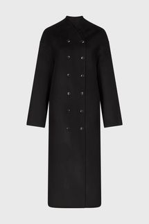 Loulou de Saison Amory Cashmere Drap Long Coat
