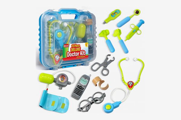 Kids Pretend Play Medical Doctor & Nurse Kit with Electronic Stethoscope Toy Set 