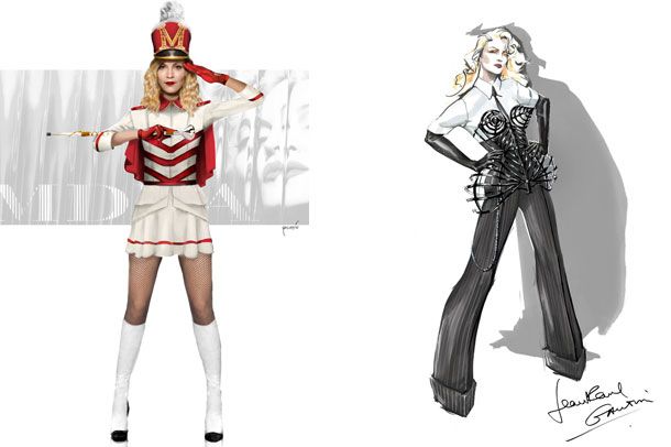 Madonna Brings Back The Cone Bra, Dresses As A Cheerleader For MDNA Tour